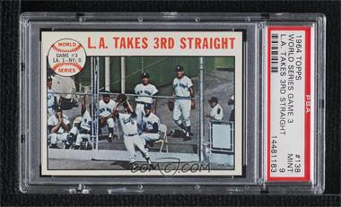 1964 Topps - [Base] #138 - World Series - Game #3 - L.A. Takes 3rd Straight [PSA 9 MINT]