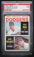 1964 Rookie Stars - Dick Nen, Nick Willhite [PSA 7 NM]
