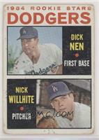 1964 Rookie Stars - Dick Nen, Nick Willhite [Poor to Fair]