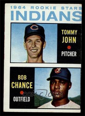 1964 Topps - [Base] #146 - 1964 Rookie Stars - Tommy John, Bob Chance [GOOD]