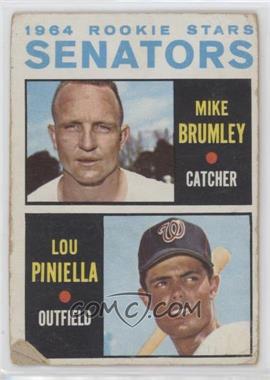 1964 Topps - [Base] #167 - 1964 Rookie Stars - Mike Brumley, Lou Piniella [Poor to Fair]