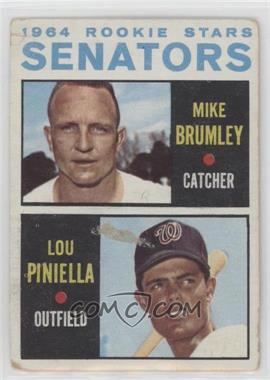 1964 Topps - [Base] #167 - 1964 Rookie Stars - Mike Brumley, Lou Piniella [Poor to Fair]