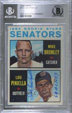 1964 Topps - [Base] #167 - 1964 Rookie Stars - Mike Brumley, Lou Piniella [BAS BGS Authentic]