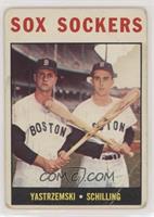 Sox Sockers (Carl Yastrzemski, Chuck Schilling) [Poor to Fair]