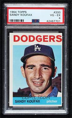 1964 Topps - [Base] #200 - Sandy Koufax [PSA 4 VG‑EX]