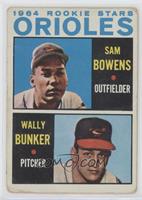 1964 Rookie Stars - Sam Bowens, Wally Bunker [COMC RCR Poor]