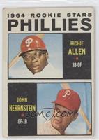 1964 Rookie Stars - Dick Allen, John Herrnstein [Poor to Fair]