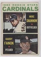 1964 Rookie Stars - Mike Shannon, Harry Fanok