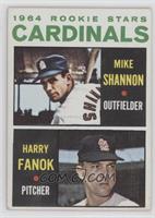 1964 Rookie Stars - Mike Shannon, Harry Fanok