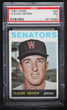 1964 Topps - [Base] #28 - Claude Osteen [PSA 7 NM]