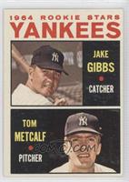 1964 Rookie Stars - Jake Gibbs, Tom Metcalf [Noted]