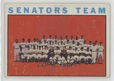 1964 Topps - [Base] #343 - Washington Senators Team [Good to VG‑EX]