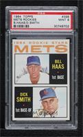 1964 Rookie Stars - Bill Haas, Dick Smith [PSA 9 MINT]