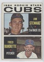 1964 Rookie Stars - Jimmy Stewart, Freddie Burdette [COMC RCR Poor]