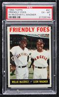 Friendly Foes (Willie McCovey, Leon Wagner) [PSA 6 EX‑MT]