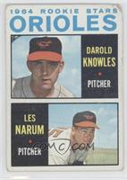 1964 Rookie Stars - Darold Knowles, Les Narum [COMC RCR Poor]