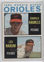 1964 Rookie Stars - Darold Knowles, Les Narum [Good to VG‑EX]