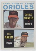 1964 Rookie Stars - Darold Knowles, Les Narum