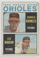 1964 Rookie Stars - Darold Knowles, Les Narum [Good to VG‑EX]