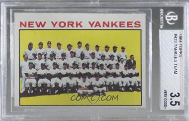 1964 Topps - [Base] #433 - New York Yankees Team [BGS 3.5 VERY GOOD+]