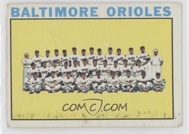1964 Topps - [Base] #473 - Baltimore Orioles Team [Poor to Fair]