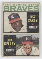 1964 Rookie Stars - Rico Carty, Dick Kelley [Poor to Fair]