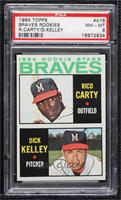 1964 Rookie Stars - Rico Carty, Dick Kelley [PSA 8 NM‑MT]