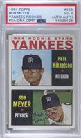 1964 Rookie Stars - Pete Mikkelsen, Bob Meyer [PSA/DNA Encased]