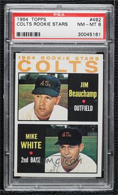 1964 Topps - [Base] #492 - 1964 Rookie Stars - Jim Beauchamp, Mike White [PSA 8 NM‑MT]