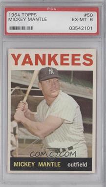 1964 Topps - [Base] #50 - Mickey Mantle [PSA 6 EX‑MT]