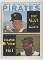 1964 Rookie Stars - Gene Alley, Orlando McFarlane