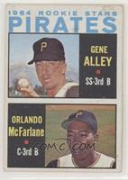 1964 Rookie Stars - Gene Alley, Orlando McFarlane