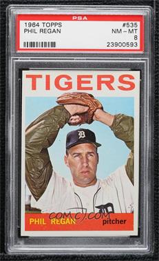 1964 Topps - [Base] #535 - High # - Phil Regan [PSA 8 NM‑MT]