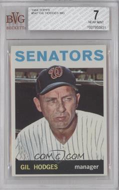 1964 Topps - [Base] #547 - High # - Gil Hodges [BVG 7 NEAR MINT]