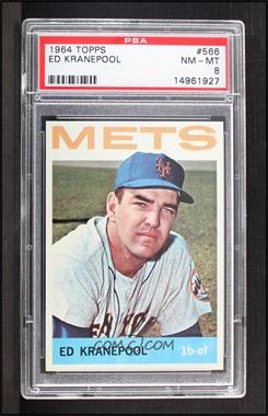 1964 Topps - [Base] #566 - High # - Ed Kranepool [PSA 8 NM‑MT]