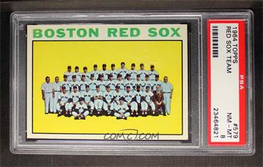 1964 Topps - [Base] #579 - High # - Boston Red Sox Team [PSA 8 NM‑MT]