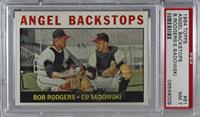 Angel Backstops (Ed Sadowski, Bob Rodgers) [PSA 7 NM]