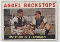 Angel Backstops (Ed Sadowski, Bob Rodgers) [COMC RCR Poor]