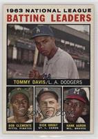 League Leaders - 1963 NL Batting Leaders (Tommy Davis, Roberto Clemente, Hank A…