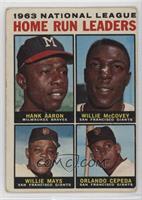 League Leaders - 1963 NL Home Run Leaders (Hank Aaron, Willie McCovey, Willie M…