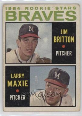 1964 Topps - [Base] #94 - 1964 Rookie Stars - Jim Britton, Larry Maxie [Poor to Fair]