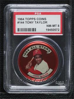 1964 Topps Coins - [Base] #144 - Tony Taylor [PSA 8 NM‑MT]