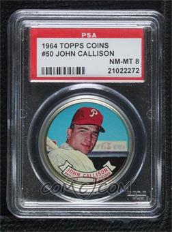 1964 Topps Coins - [Base] #50 - Johnny Callison [PSA 8 NM‑MT]