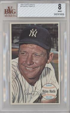 1964 Topps Giants - [Base] #25 - Mickey Mantle [BVG 8 NM‑MT]