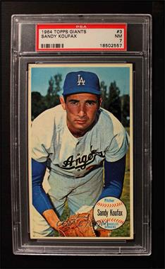 1964 Topps Giants - [Base] #3 - Sandy Koufax [PSA 7 NM]