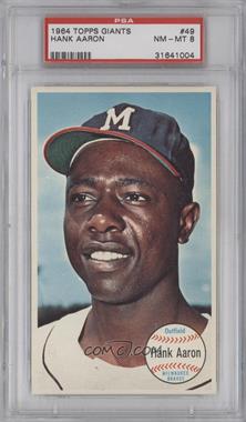 1964 Topps Giants - [Base] #49 - Hank Aaron [PSA 8 NM‑MT]