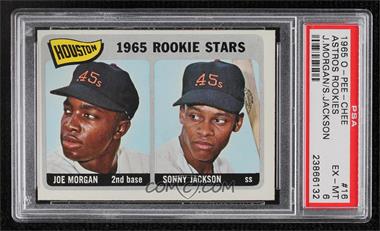 1965 O-Pee-Chee - [Base] #16 - 1965 Rookie Stars - Joe Morgan, Sonny Jackson [PSA 6 EX‑MT]