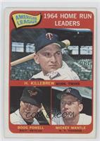 League Leaders - Harmon Killebrew, Boog Powell, Mickey Mantle