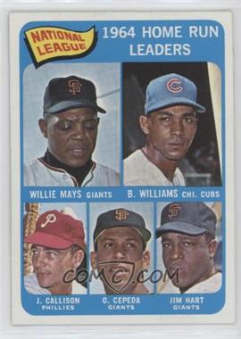 1965 O-Pee-Chee - [Base] #4 - League Leaders - Willie Mays, Billy Williams, John Callison, Orlando Cepeda, Jim Hart