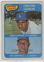 League Leaders - Sandy Koufax, Don Drysdale [Poor to Fair]